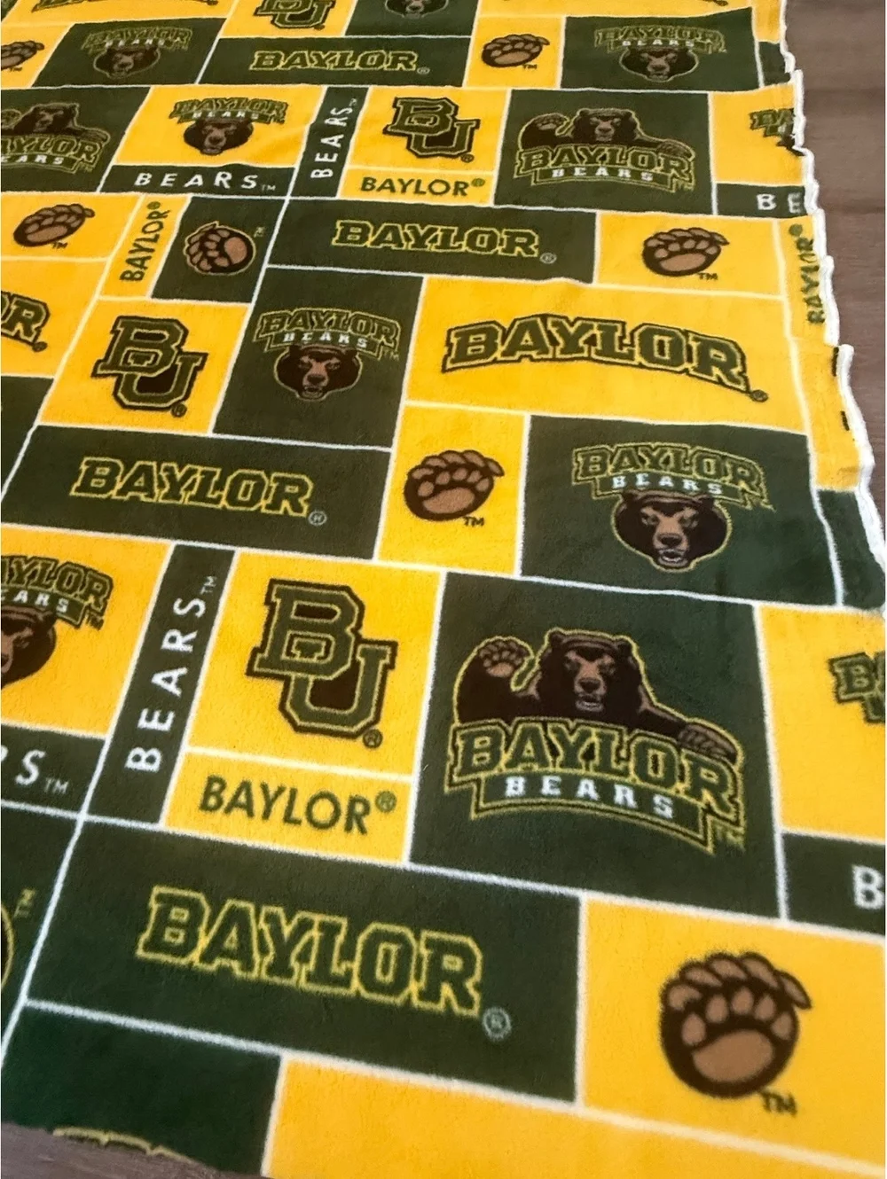 Oversized 9’x5’ Baylor Bears Fleece Blanket - great for cold game days!